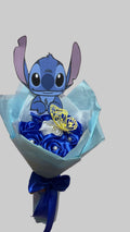 Stitch Character Bouquet - Blue Roses with Butterfly