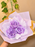 Purple Glitter Rose Bouquet