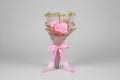 Pink Glitter Ribbon Bouquet with Crown